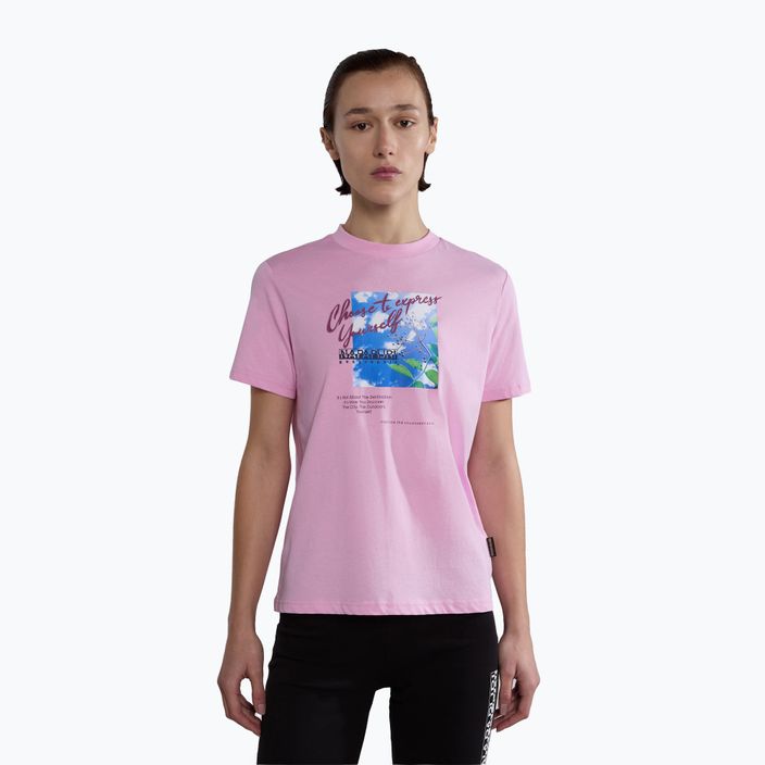 Napapijri γυναικείο t-shirt S-Yukon ροζ παστέλ