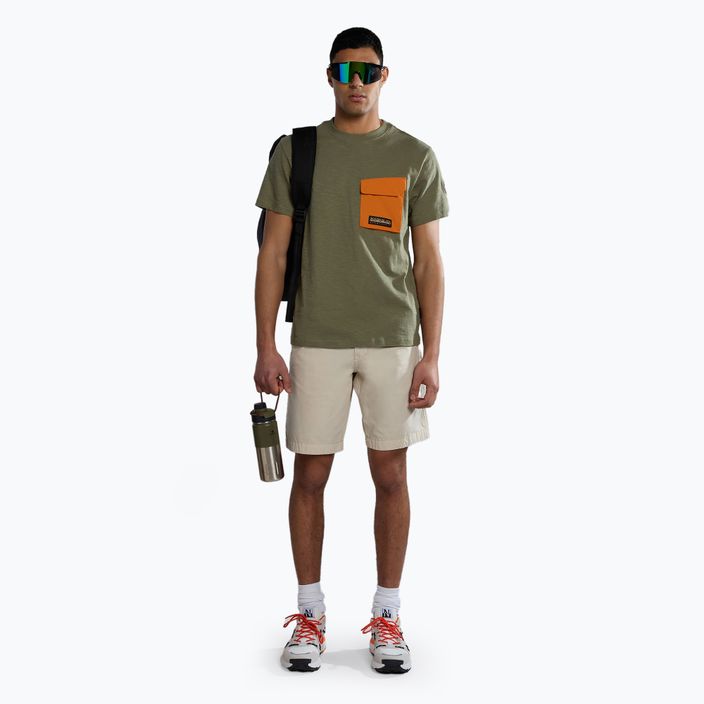 Ανδρικό t-shirt Napapijri S-Tepees πράσινο lichen 2