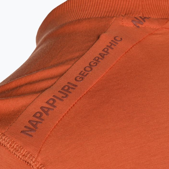Ανδρικό Napapijri S-Smallwood πορτοκαλί καμένο πουκάμισο 4