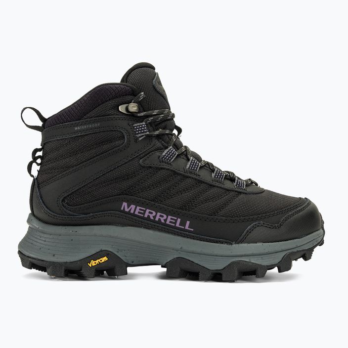 Γυναικείες μπότες πεζοπορίας Merrell Moab Speed Thermo Spike Mid WP μαύρο 2