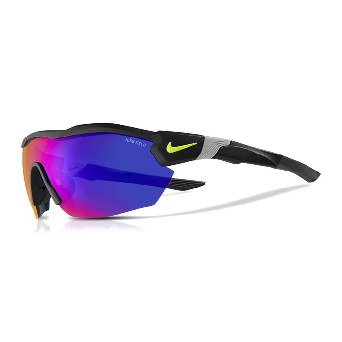Ανδρικά γυαλιά ηλίου Nike Show X3 Elite L μαύρο ματ/βολτ/χρωματιστά πεδίου 2