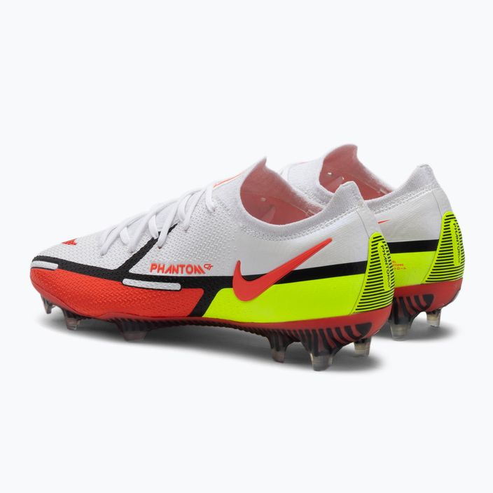 Nike Phantom GT2 Elite FG ανδρικά ποδοσφαιρικά παπούτσια λευκό CZ9890-167 3