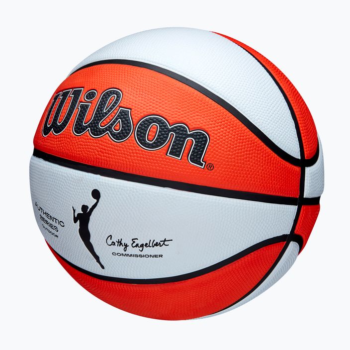 Wilson WNBA Authentic Series Outdoor πορτοκαλί/λευκό παιδικό μπάσκετ μέγεθος 5 3