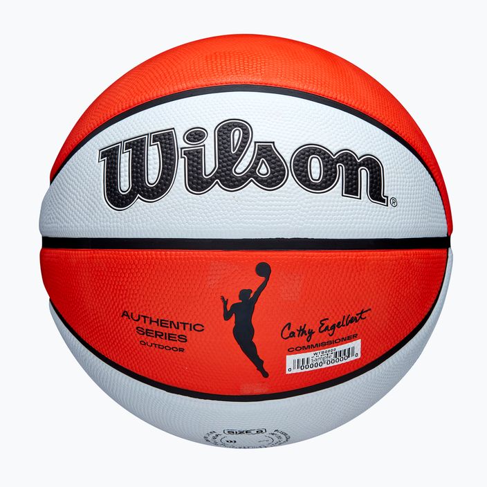 Wilson WNBA Authentic Series Outdoor πορτοκαλί/λευκό παιδικό μπάσκετ μέγεθος 5 5