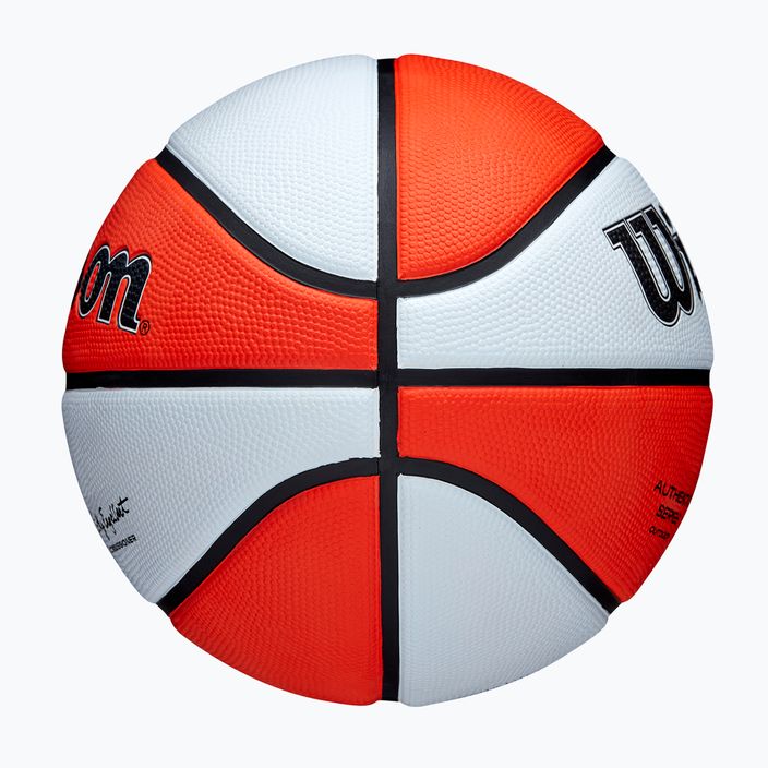 Wilson WNBA Authentic Series Outdoor πορτοκαλί/λευκό παιδικό μπάσκετ μέγεθος 5 6