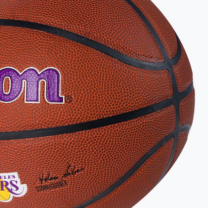 Wilson NBA Team Alliance Λος Άντζελες Λέικερς μπάσκετ WTB3100XBLAL μέγεθος 7 3