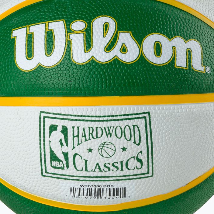 Wilson NBA Team Retro Mini Boston Celtics μπάσκετ WTB3200XBBOS μέγεθος 3 3