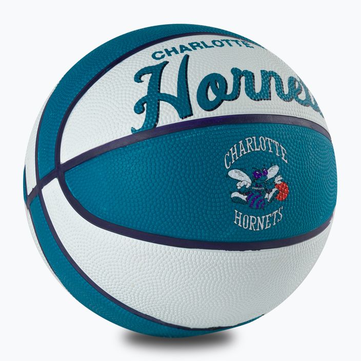 Wilson NBA Team Retro Mini Charlotte Hornets μπάσκετ WTB3200XBCHA μέγεθος 3 2