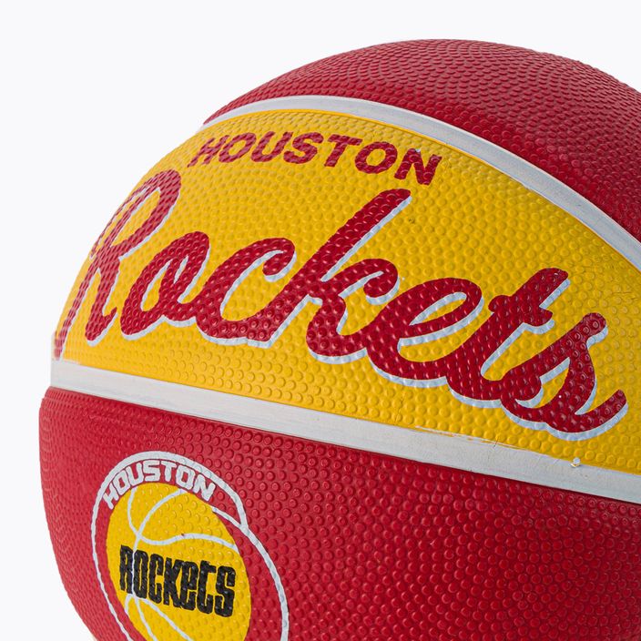 Wilson NBA Team Retro Mini Houston Rockets μπάσκετ WTB3200XBHOU μέγεθος 3 3