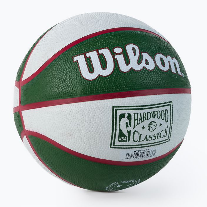 Wilson NBA Team Retro Mini Milwaukee Bucks μπάσκετ WTB3200XBMIL μέγεθος 3 2