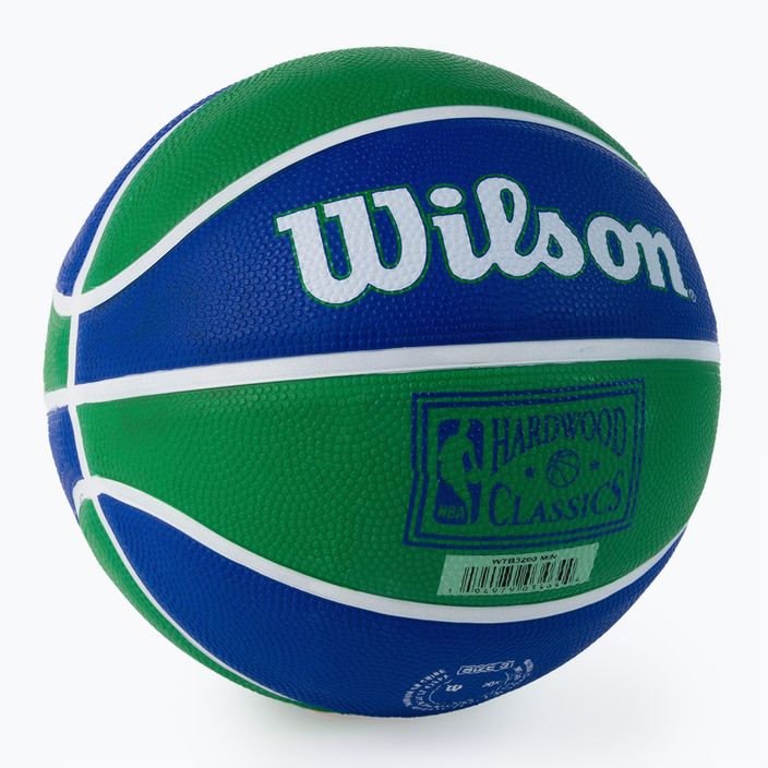 Wilson NBA Team Retro Mini Minnesota Timberwolves μπάσκετ WTB3200XBMIN μέγεθος 3 2