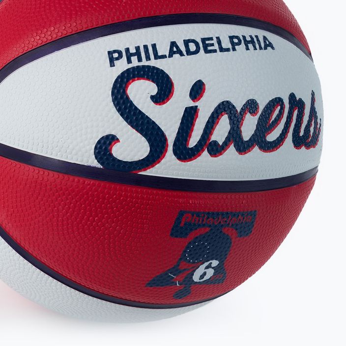 Wilson NBA Team Retro Mini Philadelphia 76ers μπάσκετ WTB3200XBPHI μέγεθος 3 3