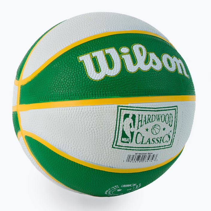Wilson NBA Team Retro Mini Seattle SuperSonics μπάσκετ WTB3200XBSEA μέγεθος 3 2