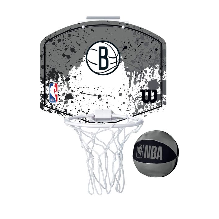 Σετ μπάσκετ Wilson NBA Team Mini Hoop Brooklyn Nets μαύρο 2