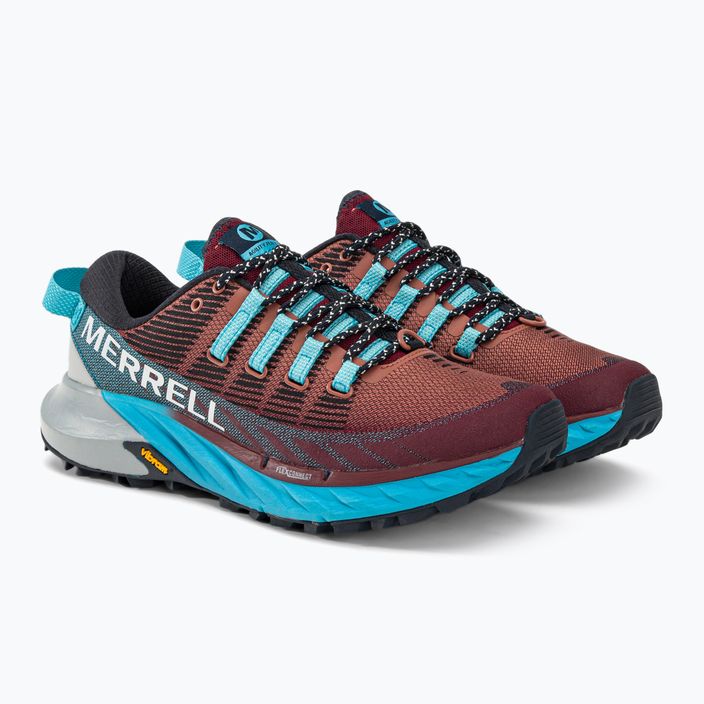 Merrell Agility Peak 4 γυναικεία παπούτσια για τρέξιμο μπορντό-μπλε J067546 4