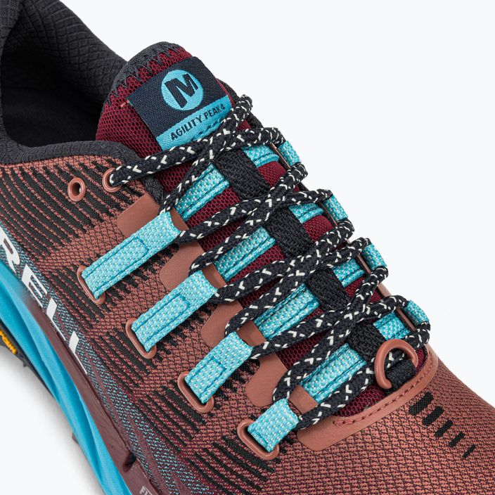 Merrell Agility Peak 4 γυναικεία παπούτσια για τρέξιμο μπορντό-μπλε J067546 8