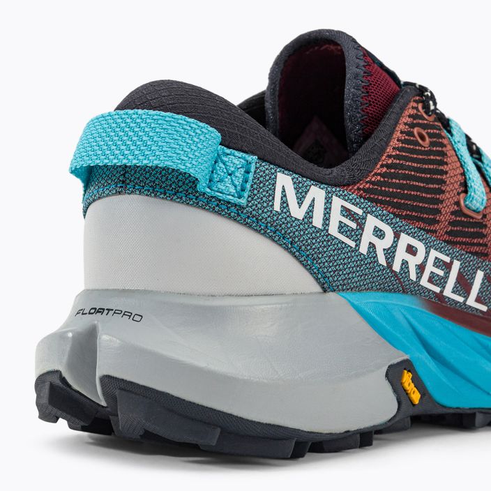 Merrell Agility Peak 4 γυναικεία παπούτσια για τρέξιμο μπορντό-μπλε J067546 9