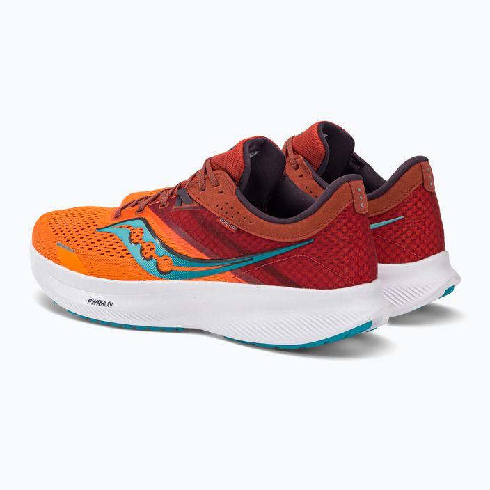 Saucony Ride 16 ανδρικά παπούτσια για τρέξιμο πορτοκαλί-κόκκινο S20830-25 3