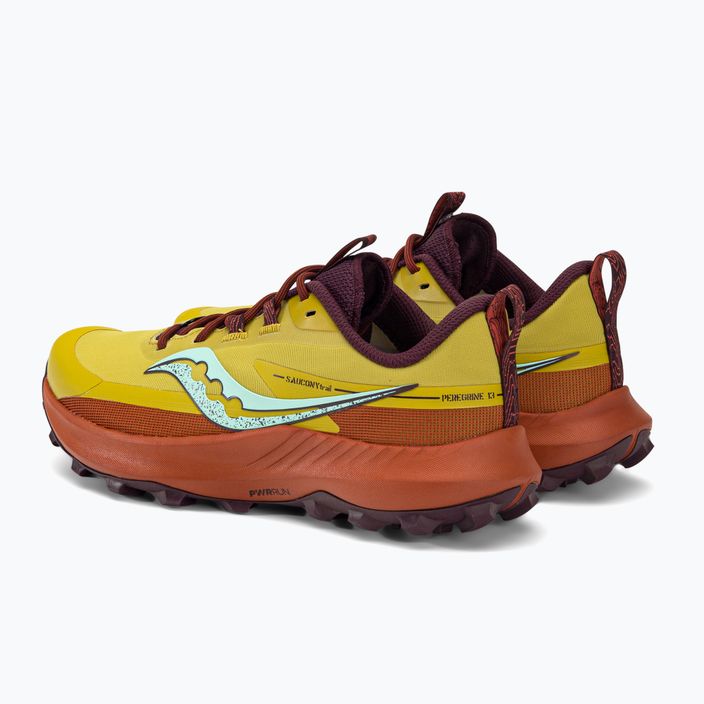 Γυναικεία παπούτσια τρεξίματος Saucony Peregrine 13 κίτρινο-πορτοκαλί S10838-35 3