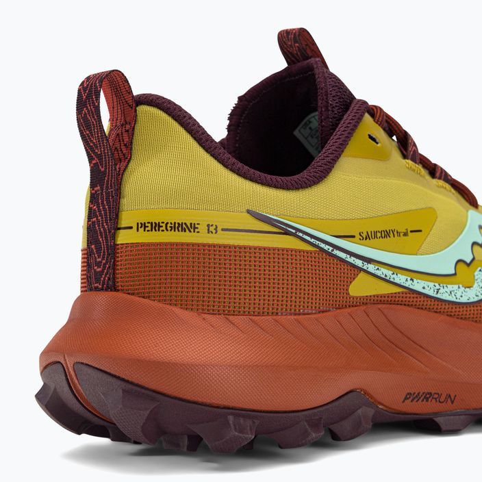 Γυναικεία παπούτσια τρεξίματος Saucony Peregrine 13 κίτρινο-πορτοκαλί S10838-35 9