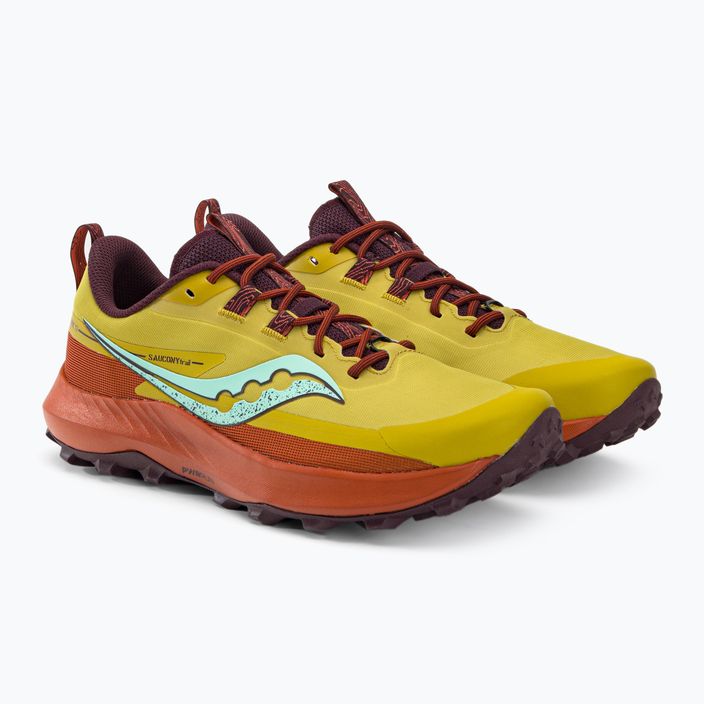 Ανδρικά παπούτσια τρεξίματος Saucony Peregrine 13 κίτρινο-πορτοκαλί S20838-35 4