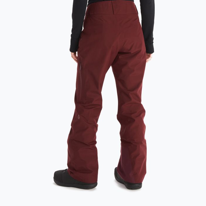 Marmot Lightray Gore Tex γυναικείο παντελόνι σκι μπορντό 12290-6257 2