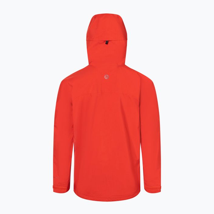 Ανδρικό μπουφάν βροχής Marmot Alpinist Gore Tex κόκκινο M12348 2