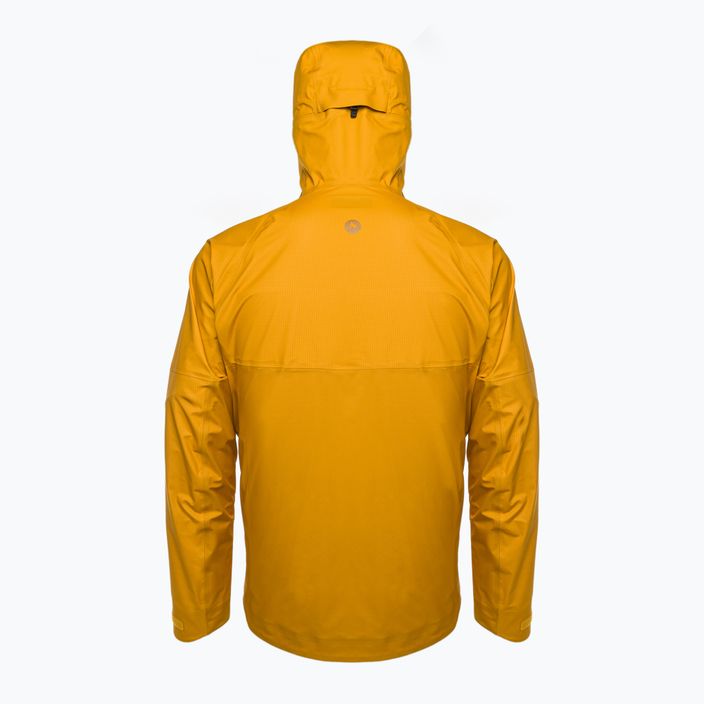 Ανδρικό μπουφάν πεζοπορίας Marmot Mitre Peak Gore Tex κίτρινο M12685 3