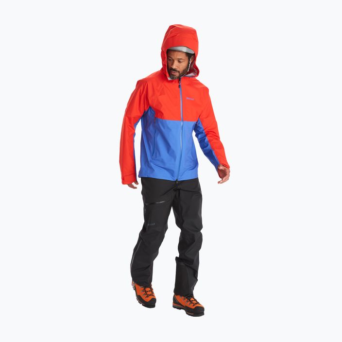 Marmot Mitre Peak GTX ανδρικό μπουφάν βροχής κόκκινο-μπλε M12685-21750 3