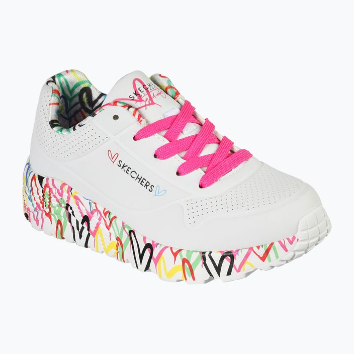 SKECHERS Uno Lite Lovely Luv λευκά/πολλαπλά παιδικά αθλητικά παπούτσια 11