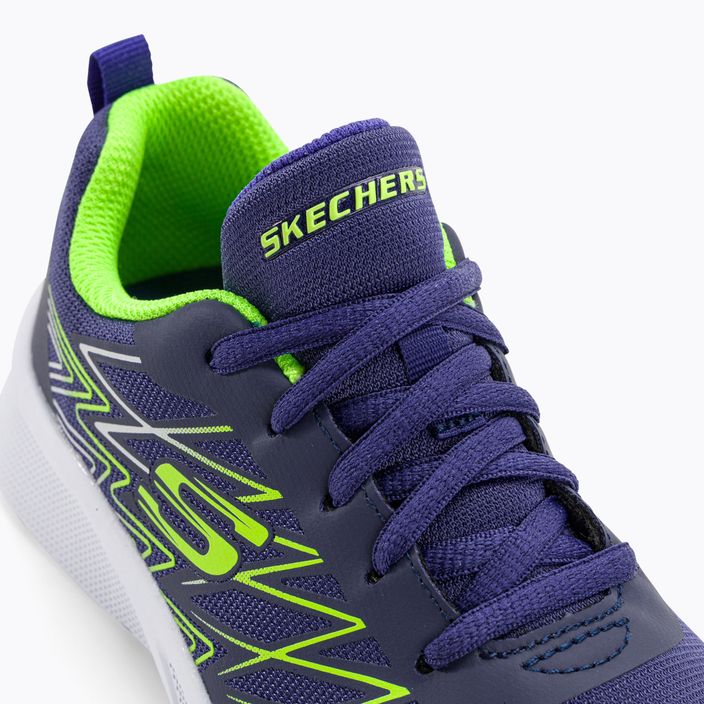 SKECHERS Microspec Quick Sprint παιδικά παπούτσια προπόνησης navy/lime 8