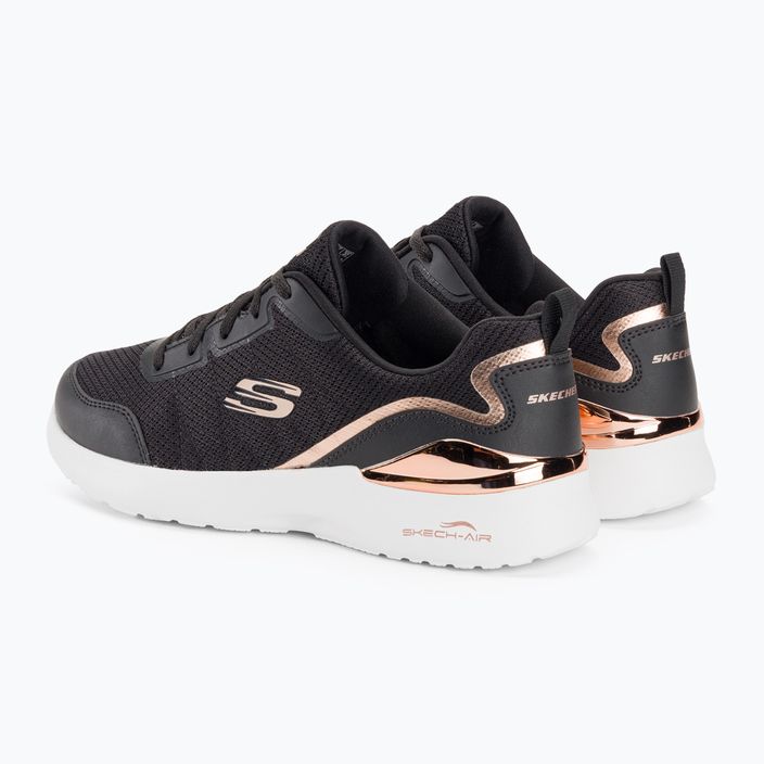 Γυναικεία παπούτσια προπόνησης SKECHERS Skech-Air Dynamight The Halcyon μαύρο/ροζ χρυσό 3
