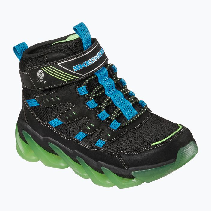 SKECHERS παιδικά παπούτσια Mega-Surge Flash Breeze μαύρο/μπλε/lime 8