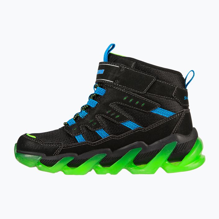 SKECHERS παιδικά παπούτσια Mega-Surge Flash Breeze μαύρο/μπλε/lime 10