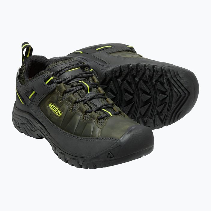 Ανδρικές μπότες πεζοπορίας KEEN Targhee III Wp πράσινο-μαύρο 1026860 12