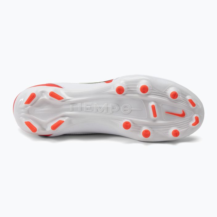 Nike Legend 9 Academy FG/MG ανδρικά ποδοσφαιρικά παπούτσια λευκό DA1174-176 4