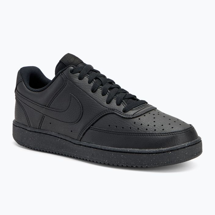 Ανδρικά παπούτσια Nike Court Vision Low Next Nature μαύρο / μαύρο / μαύρο