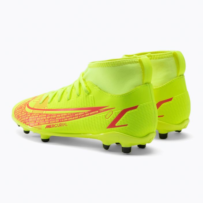 Nike Superfly 8 Club FG/MG Jr παιδικά ποδοσφαιρικά παπούτσια κίτρινα CV0790-760 3