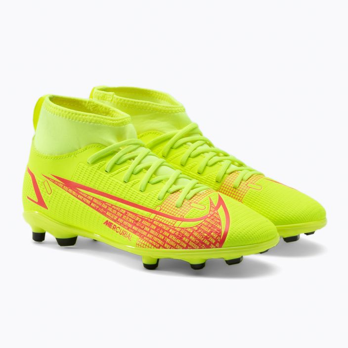 Nike Superfly 8 Club FG/MG Jr παιδικά ποδοσφαιρικά παπούτσια κίτρινα CV0790-760 5