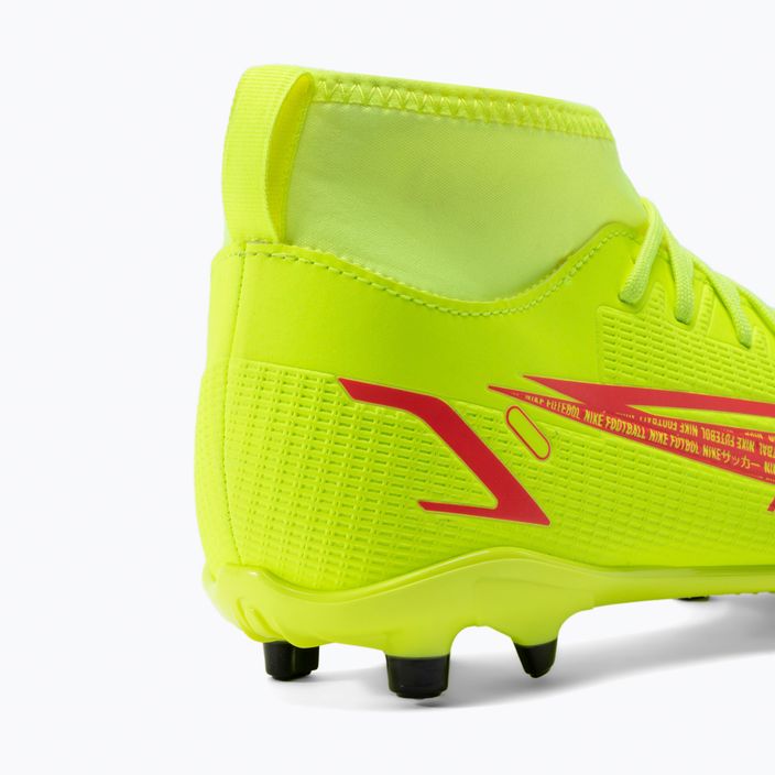 Nike Superfly 8 Club FG/MG Jr παιδικά ποδοσφαιρικά παπούτσια κίτρινα CV0790-760 9