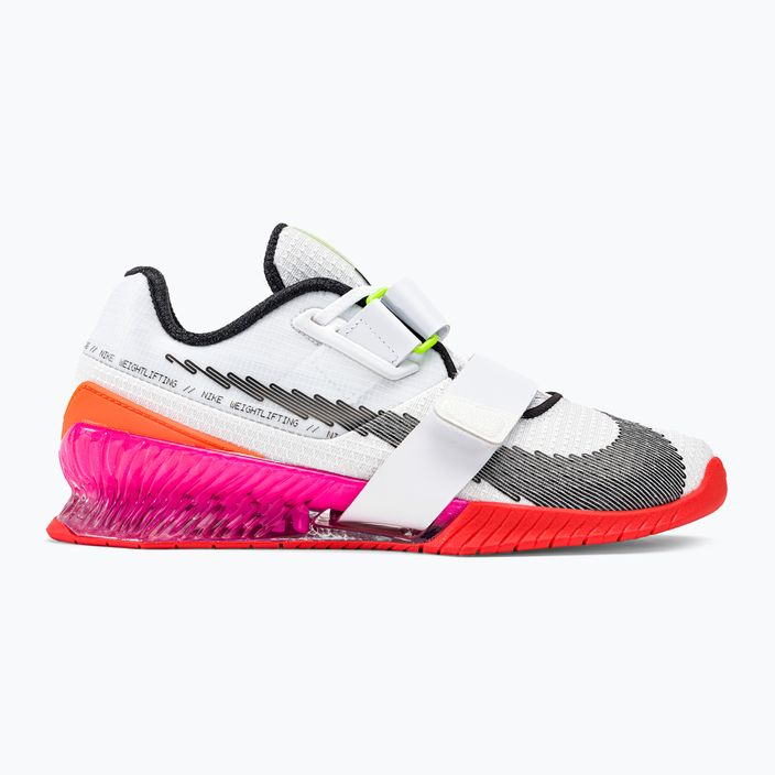 Nike Romaleos 4 Olympic Colorway άρση βαρών παπούτσια λευκό / μαύρο / έντονο βυσσινί 2