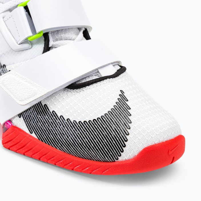 Nike Romaleos 4 Olympic Colorway άρση βαρών παπούτσια λευκό / μαύρο / έντονο βυσσινί 7