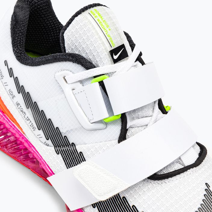 Nike Romaleos 4 Olympic Colorway άρση βαρών παπούτσια λευκό / μαύρο / έντονο βυσσινί 8