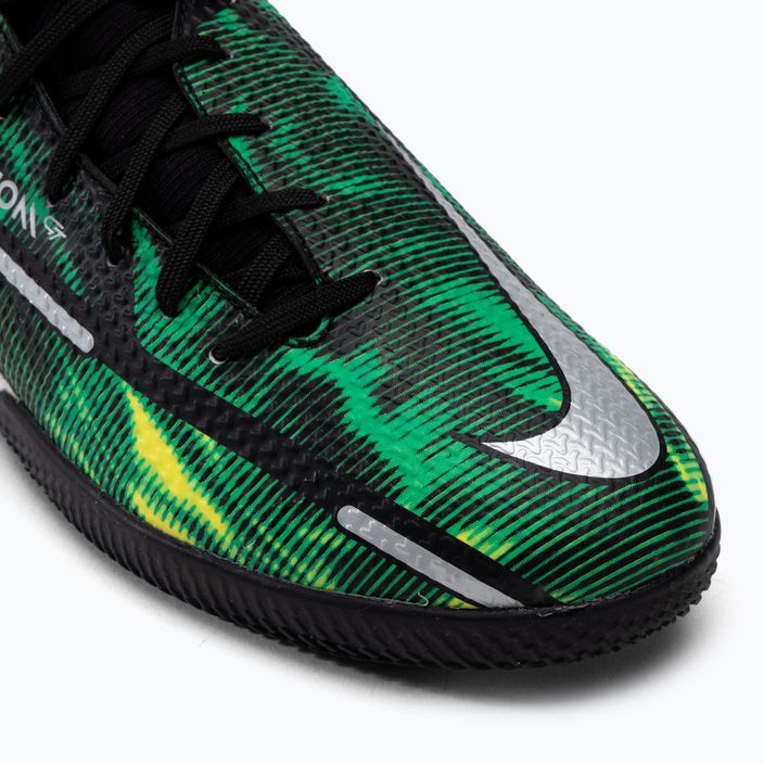 Ανδρικά ποδοσφαιρικά παπούτσια Nike Phantom GT2 Academy DF SW IC μαύρο-πράσινο DM0720-003 7