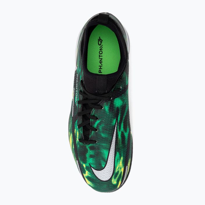 Nike Phantom GT2 Academy DF SW IC Jr παιδικά ποδοσφαιρικά παπούτσια πράσινα DM0740-003 6