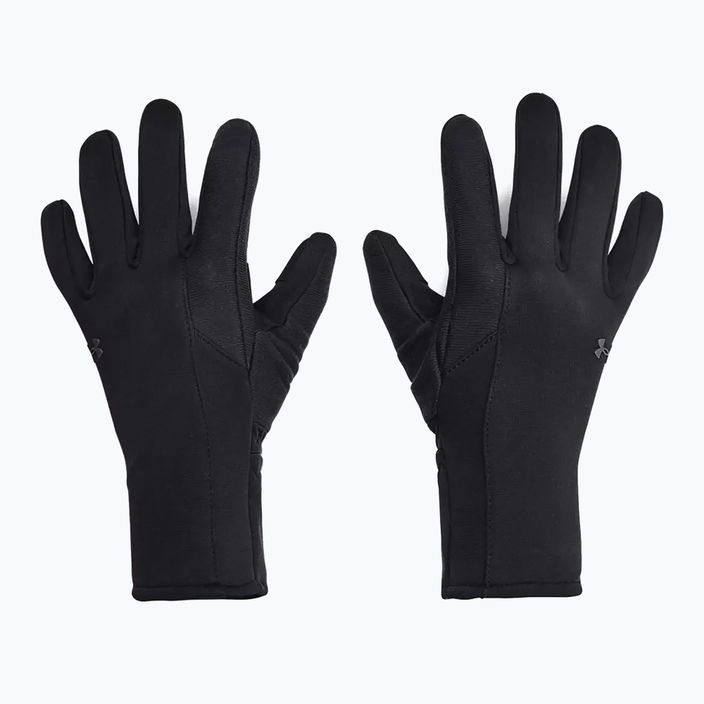 Under Armour Storm Fleece γυναικεία γάντια πεζοπορίας μαύρο/μαύρο/τζέιτ γκρι 5