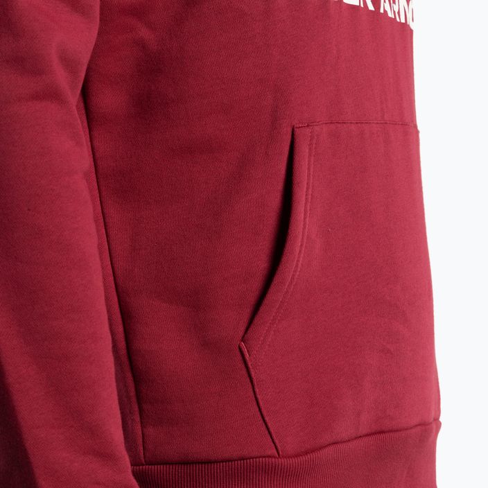 Ανδρικό φούτερ Under Armour Rival Fleece Big Logo HD hoodie κόκκινο και λευκό 1357093 4