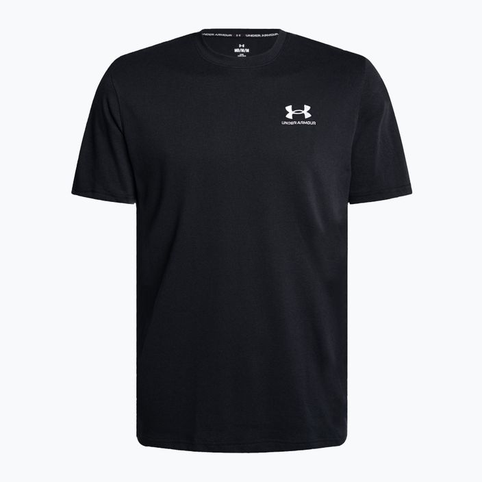 Ανδρικό t-shirt Under Armour Logo Emb Heavyweight μαύρο/λευκό 4