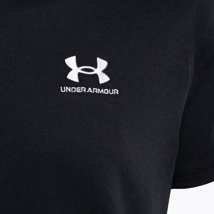 Ανδρικό t-shirt Under Armour Logo Emb Heavyweight μαύρο/λευκό 6