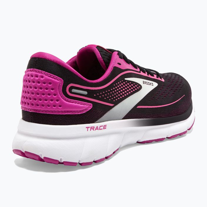 Brooks Trace 2 γυναικεία παπούτσια για τρέξιμο μαύρο/φεστιβάλ φούξια/ροζ φλαμπέ 8
